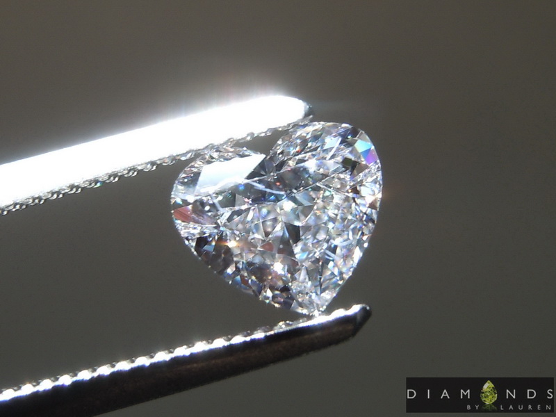 0.80ct Pink SI1 Heart Shape Diamond R9076