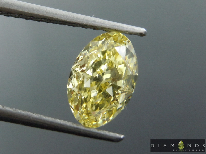 1.01 Intense Yellow I1 Oval Shape Diamond R9077