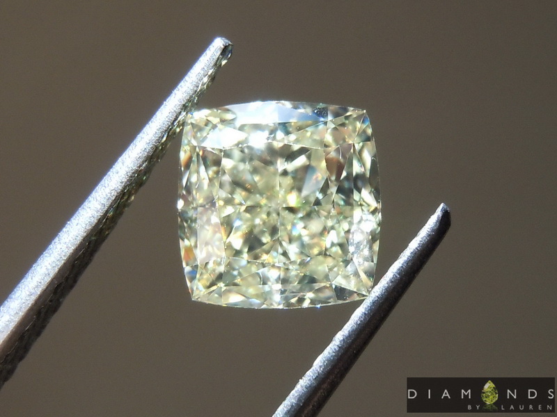 1.36ct Y-Z VVS1 Cushion Cut Diamond R9102