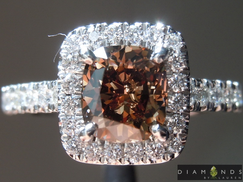 natural brown diamond ring