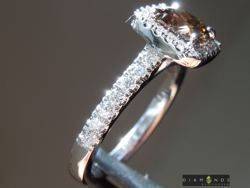 brown diamond ring