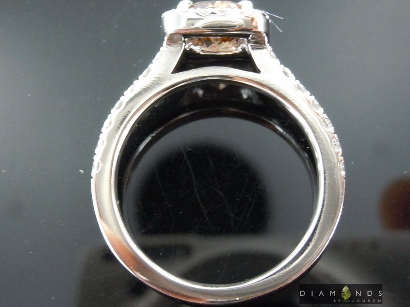 natural brown diamond ring