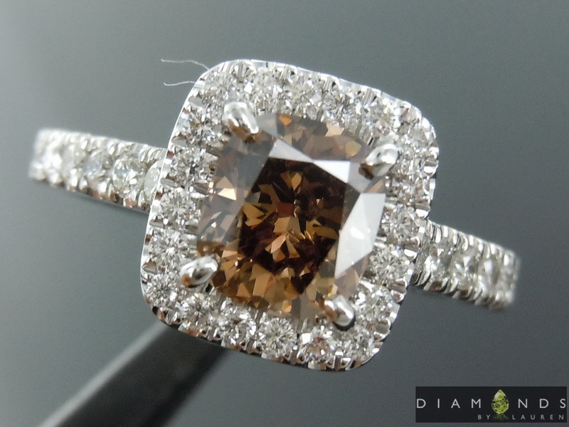 brown diamond ring
