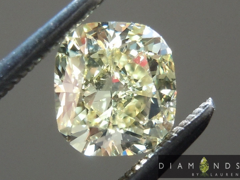 1.02ct Yellow VS1 Cushion Cut Diamond R9159