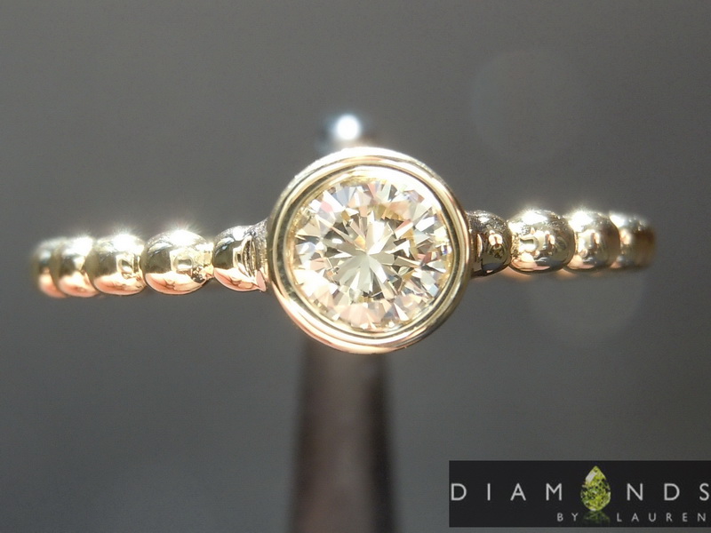 natural yellow diamond ring