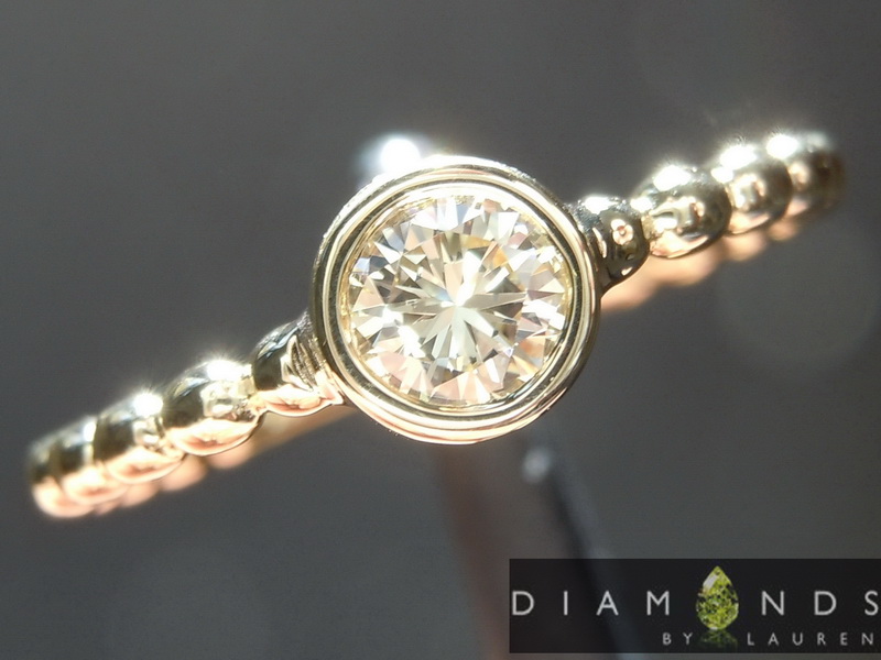 natural yellow diamond ring