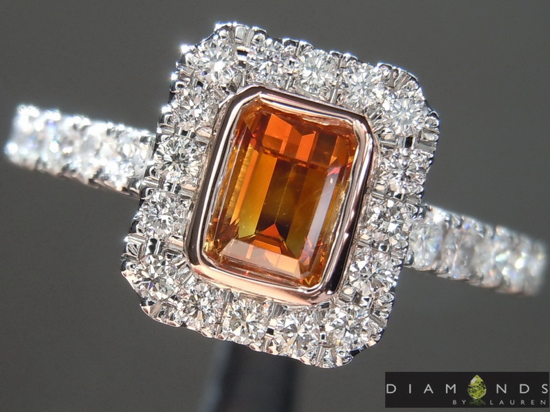 orange diamond ring