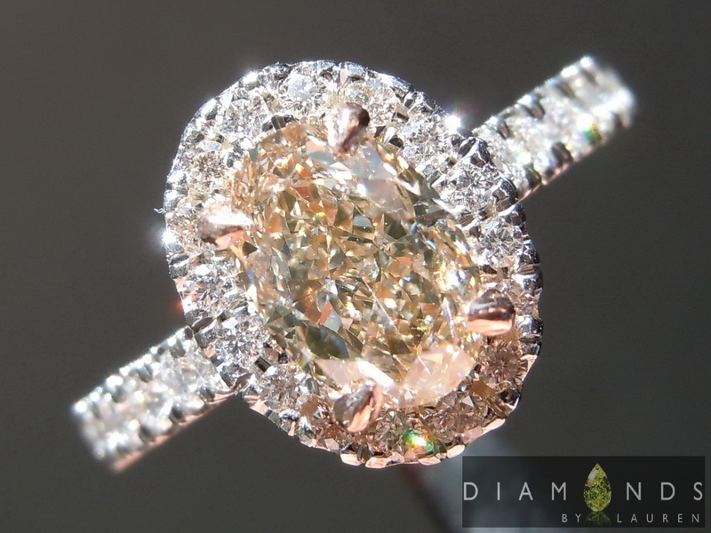 natural brown diamond ring