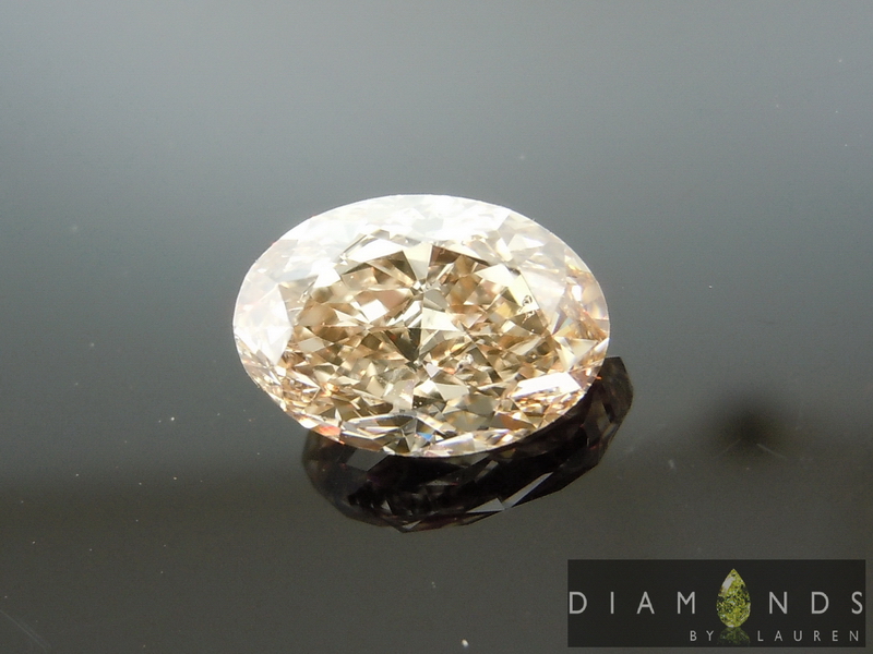 natural brown diamond ring