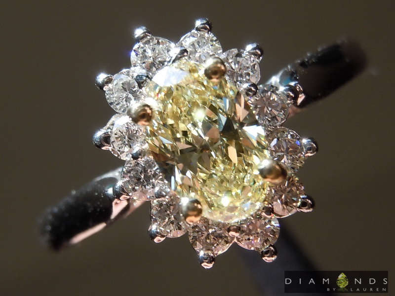 natural yellow diamond ring