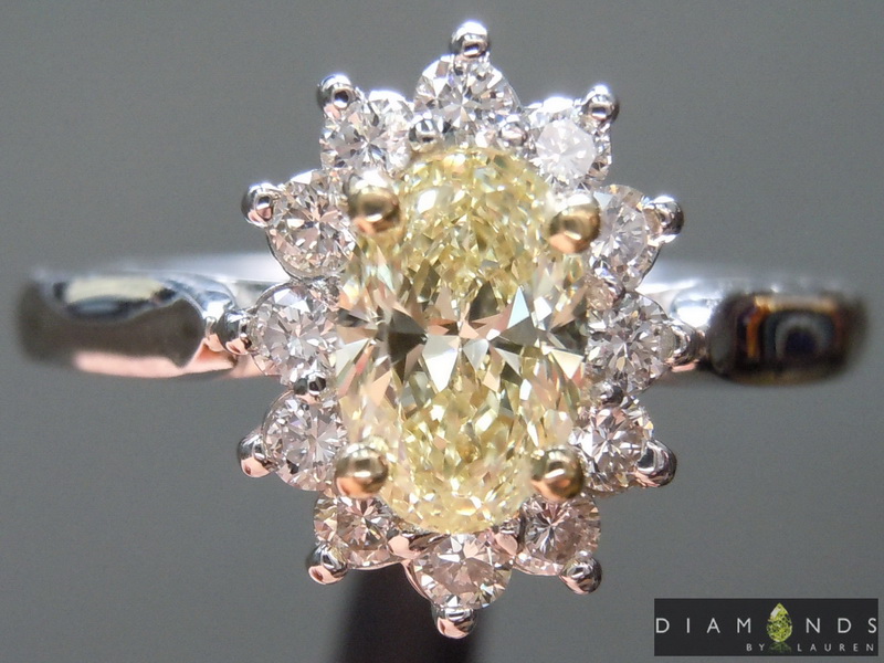 natural yellow diamond ring