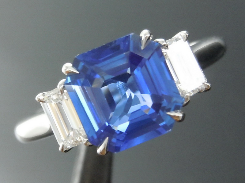 natural blue sapphire ring
