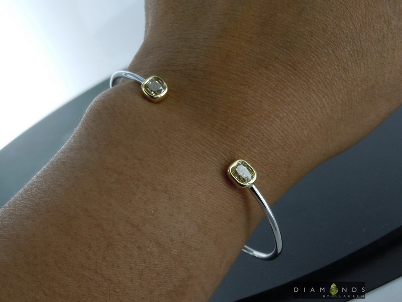 yellow diamond bracelet