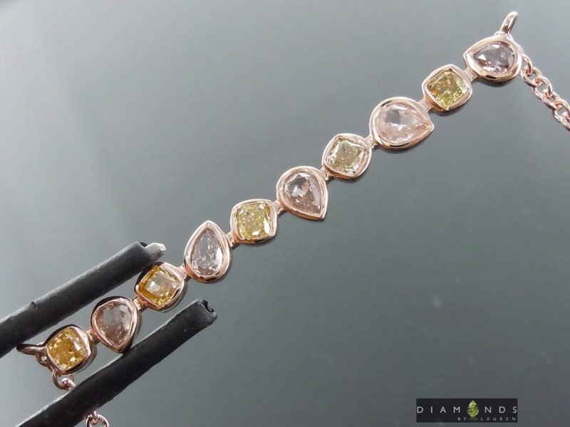 yellow diamond necklace
