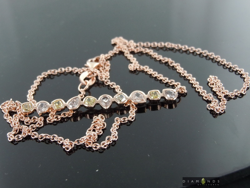 pink diamond necklace