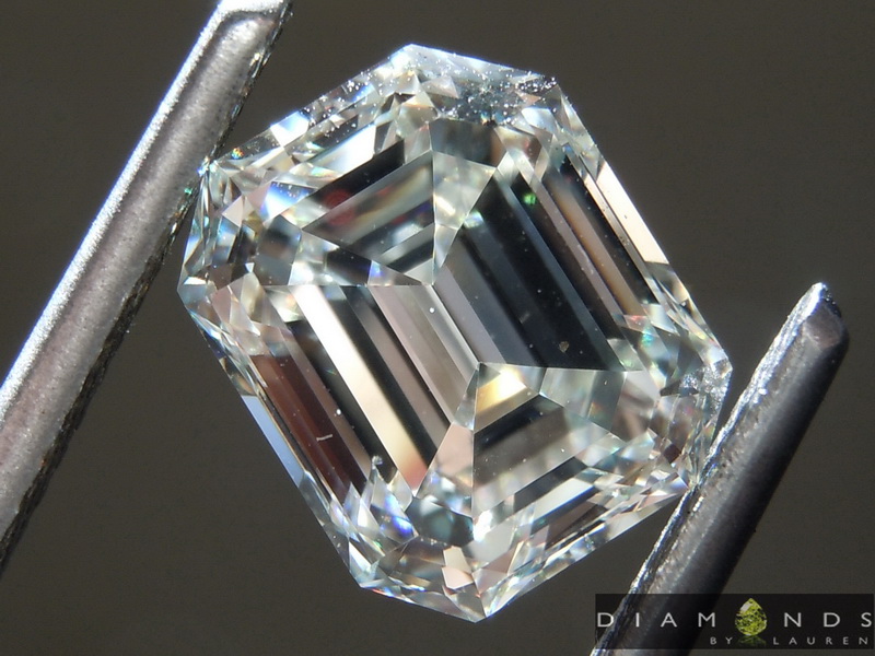 SOLD....3.33ct J VS1 Emerald Cut Diamond R9262