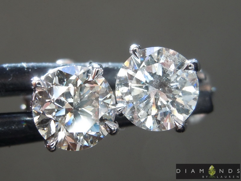 colorless diamond earrings
