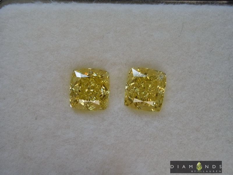canary diamond earrings