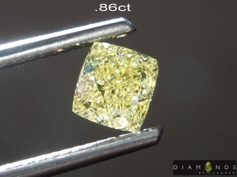 natural yellow diamond earrings