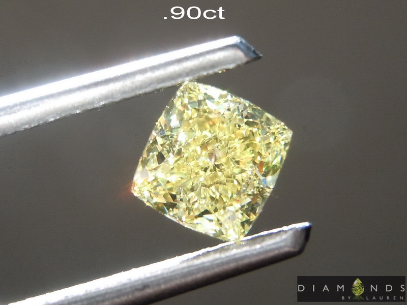 yellow diamond earrings