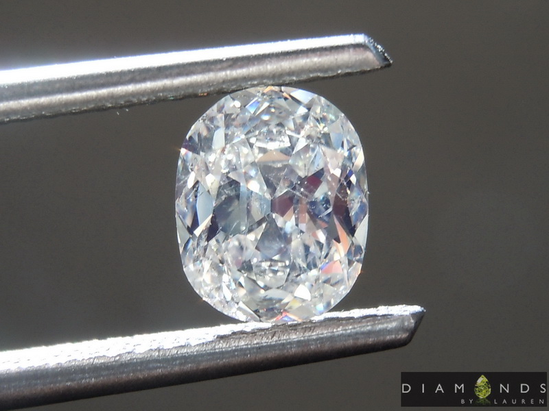 SOLD...1.00ct L SI2 Cushion Cut Diamond R9334