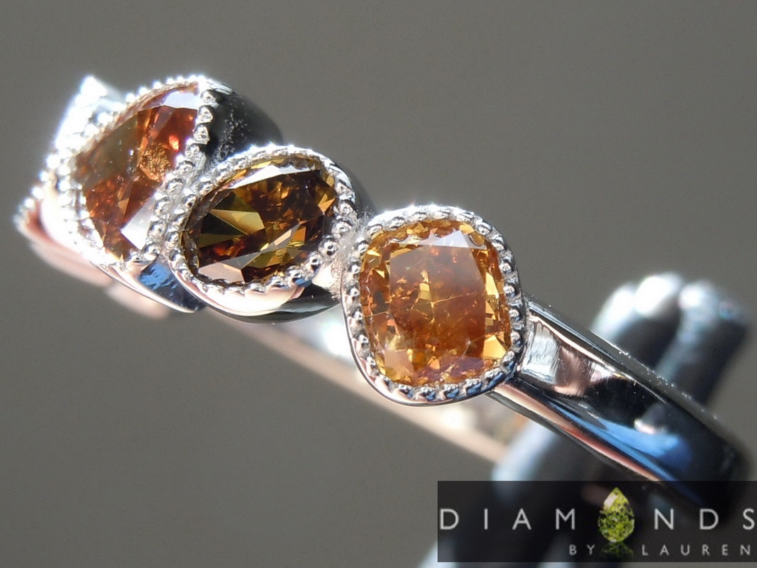 brown diamond ring