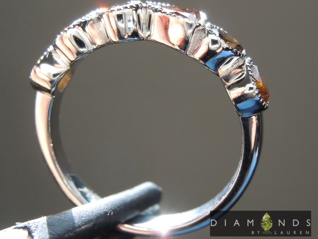 orange diamond ring