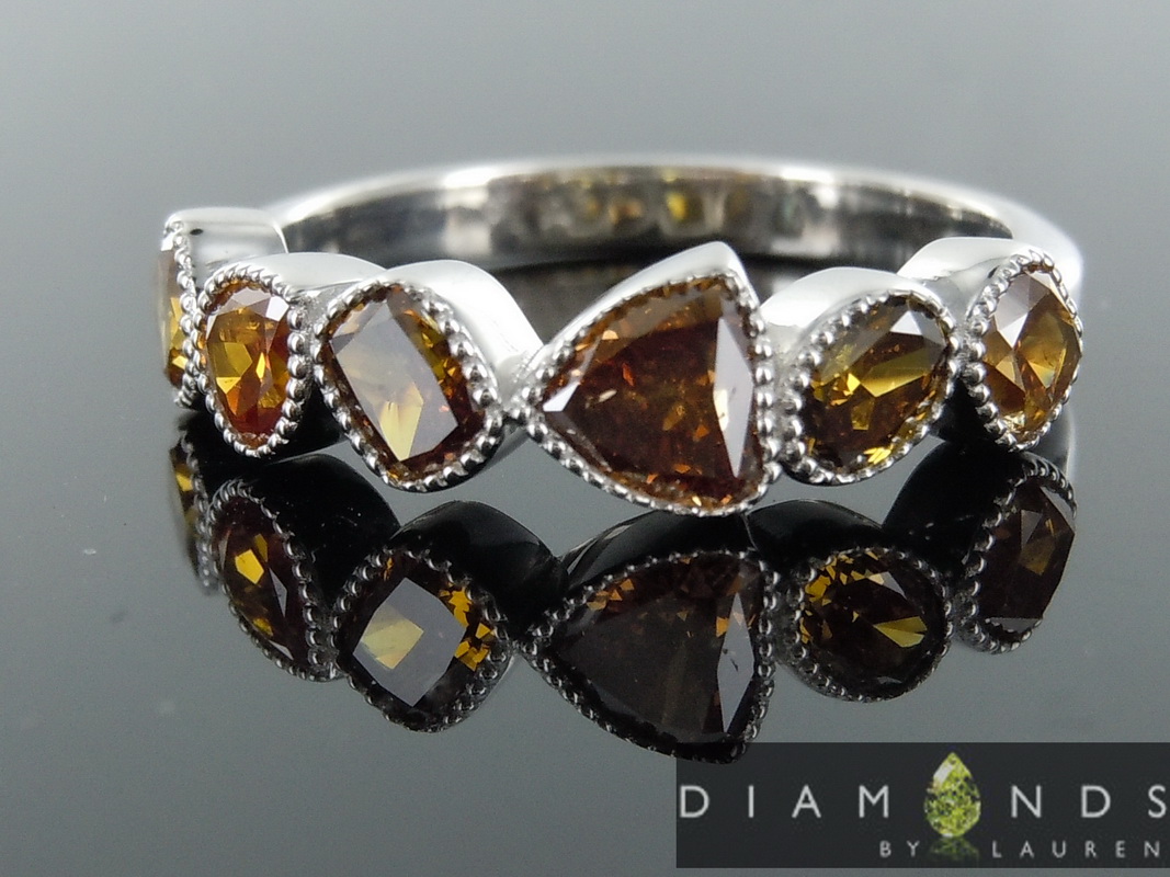 brown diamond ring