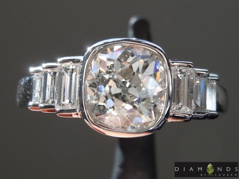 colorless diamond ring