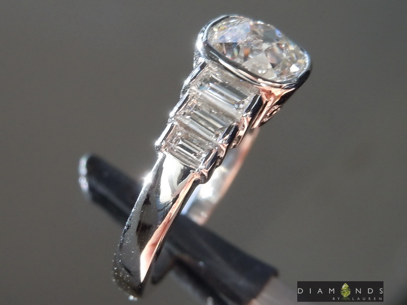 colorless diamond ring