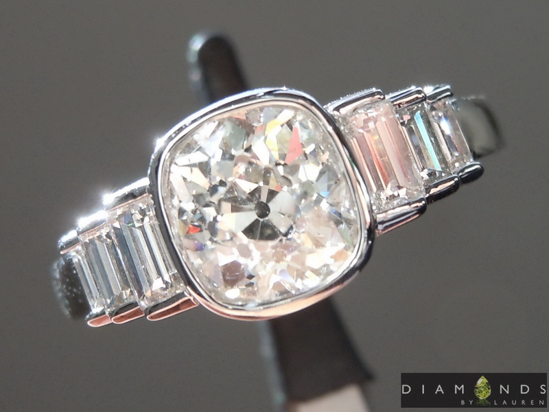 colorless diamond ring