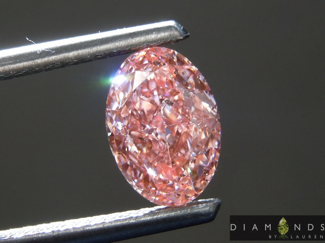 1.51ct Pink SI2 Oval Lab Grown Diamond