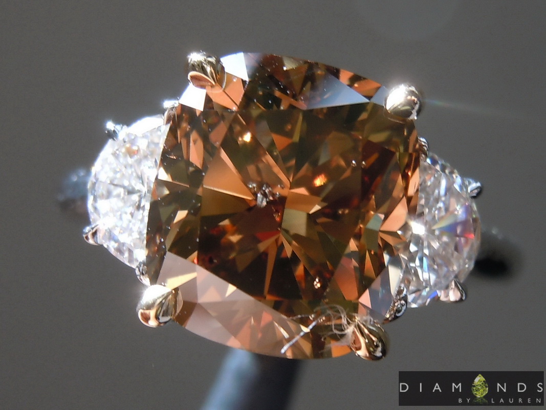 brown diamond ring