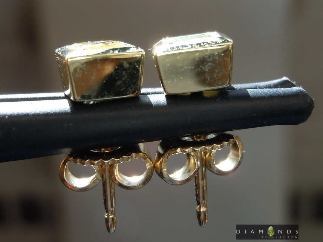 yellow diamond earrings