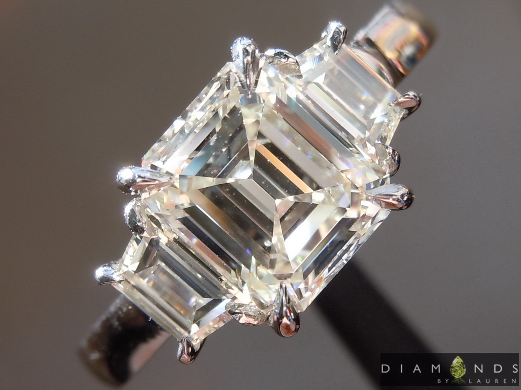 colorless diamond ring