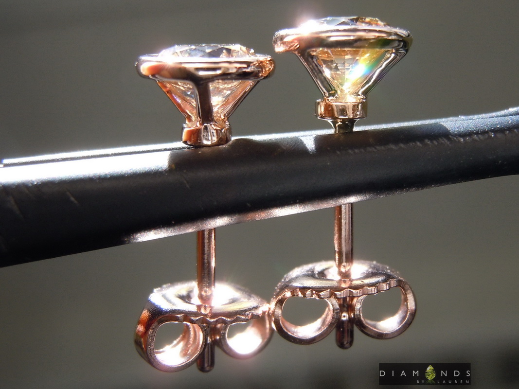 chocolate diamond earrings