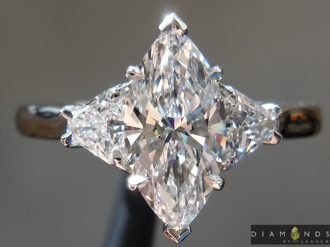 colorless lab diamond ring