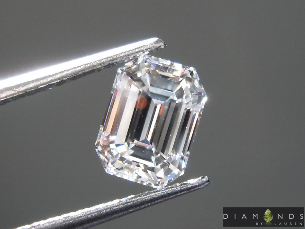 1.06ctw F VVS2 Emerald Cut Lab Grown Diamond R9474