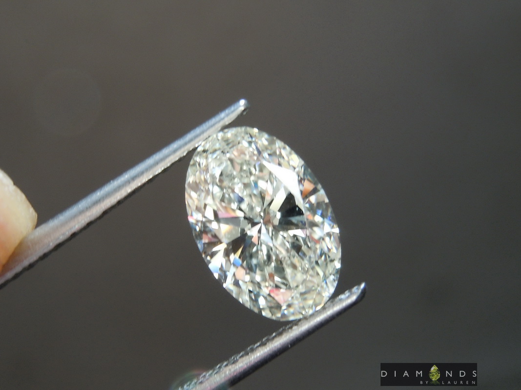 1.20ct J SI2 Oval Lab Grown Diamond