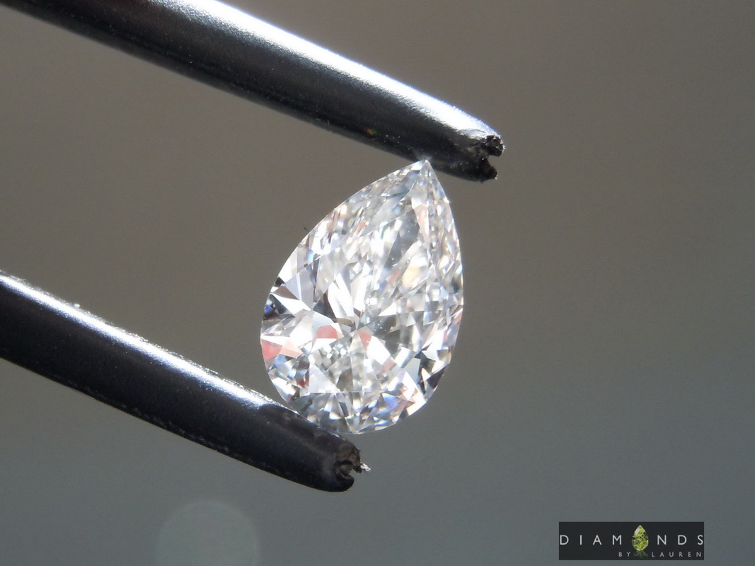 1.00ct F VVS2 Pear Shape Lab Grown Diamond R9498