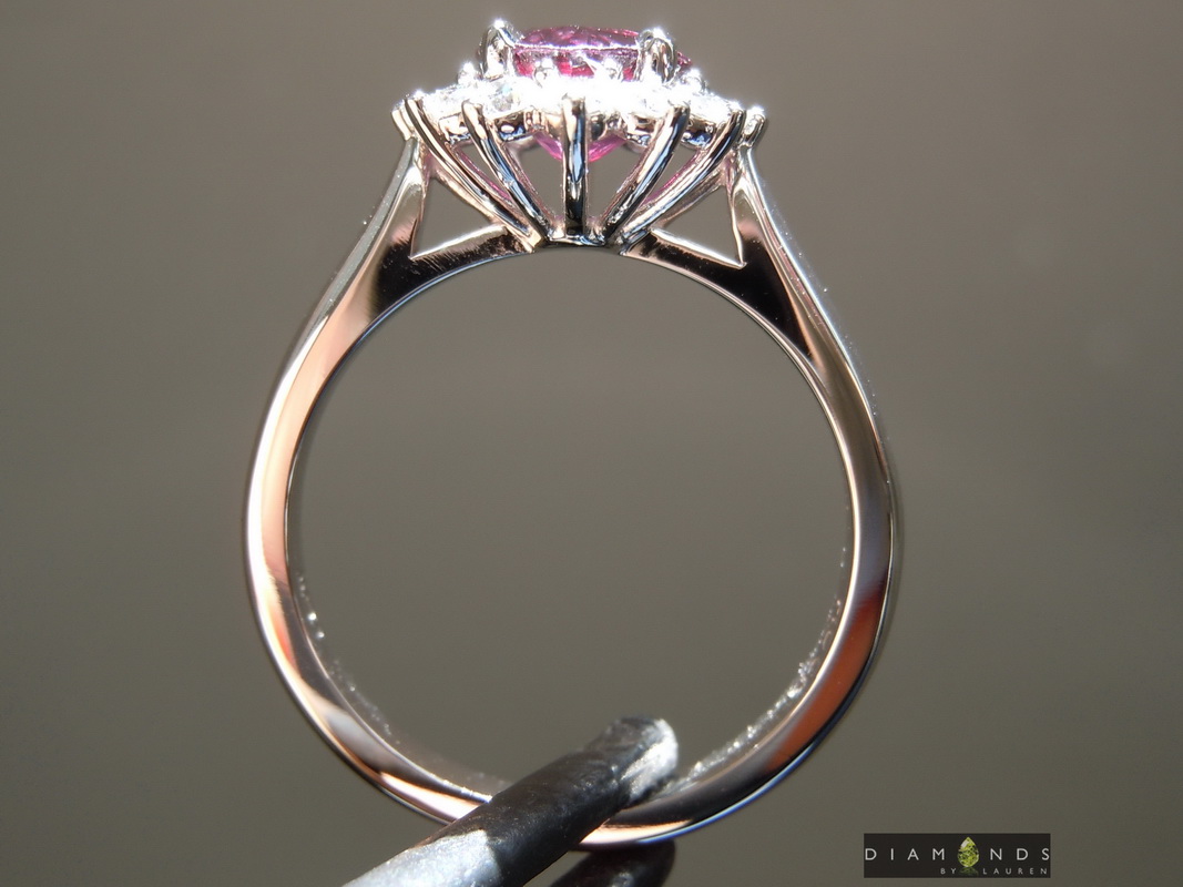 natural purple sapphire ring