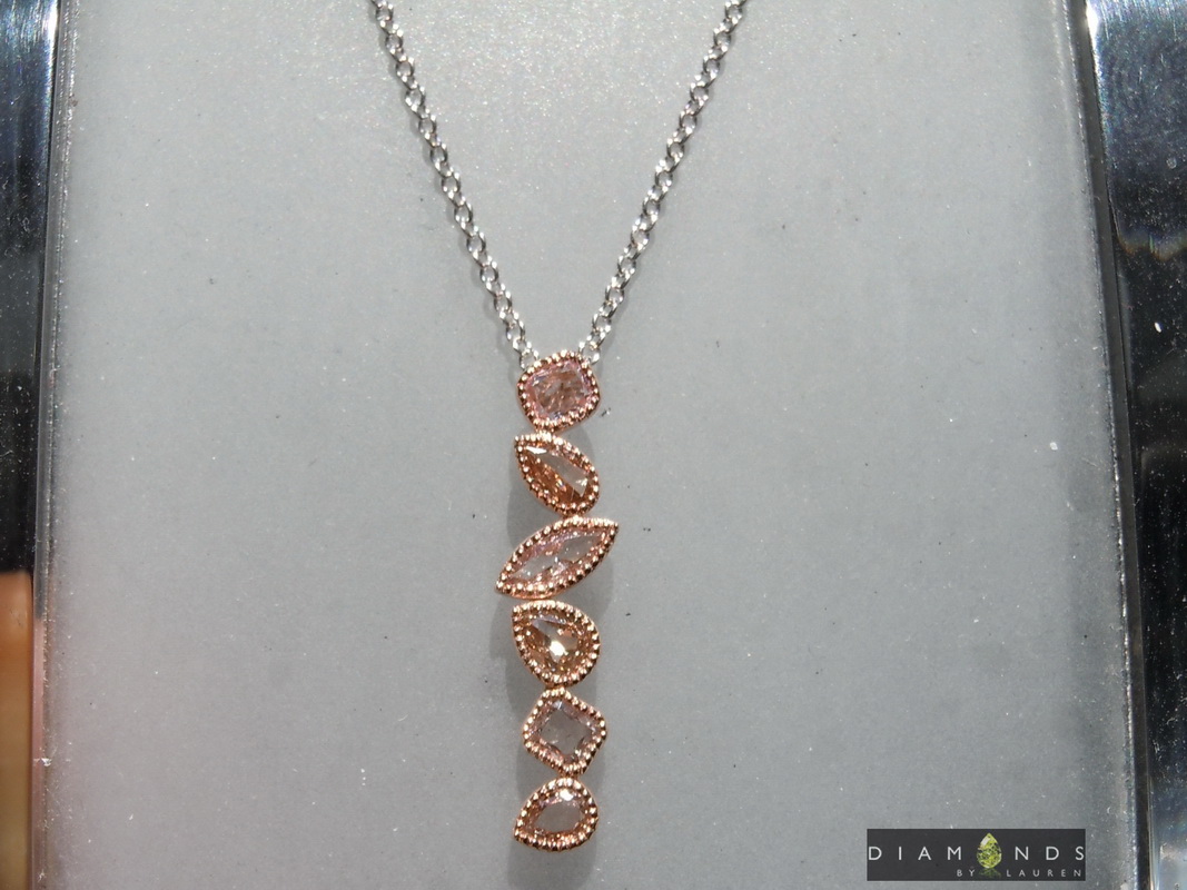 pink diamond necklace