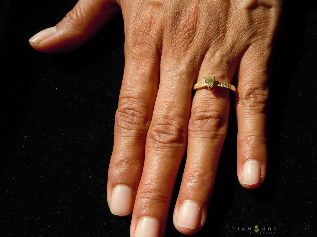 canary diamond ring