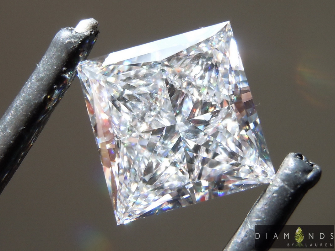 3.52ct E VS1 Princess Cut Lab Grown Diamond R9585