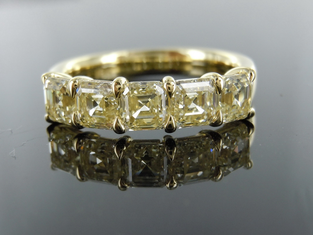 natural yellow diamond ring
