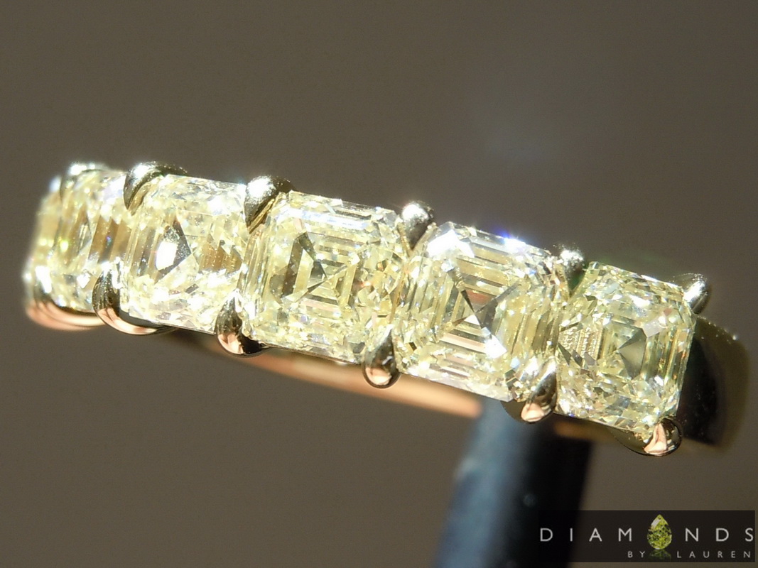 natural yellow diamond ring