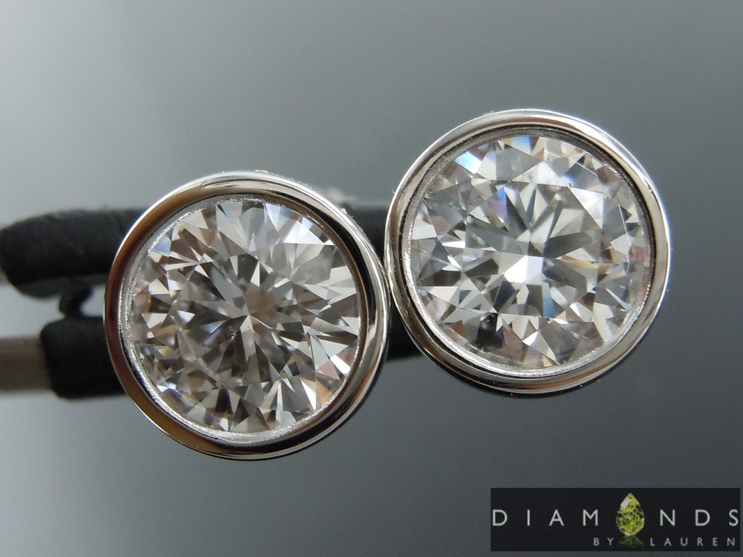 lab diamond earrings