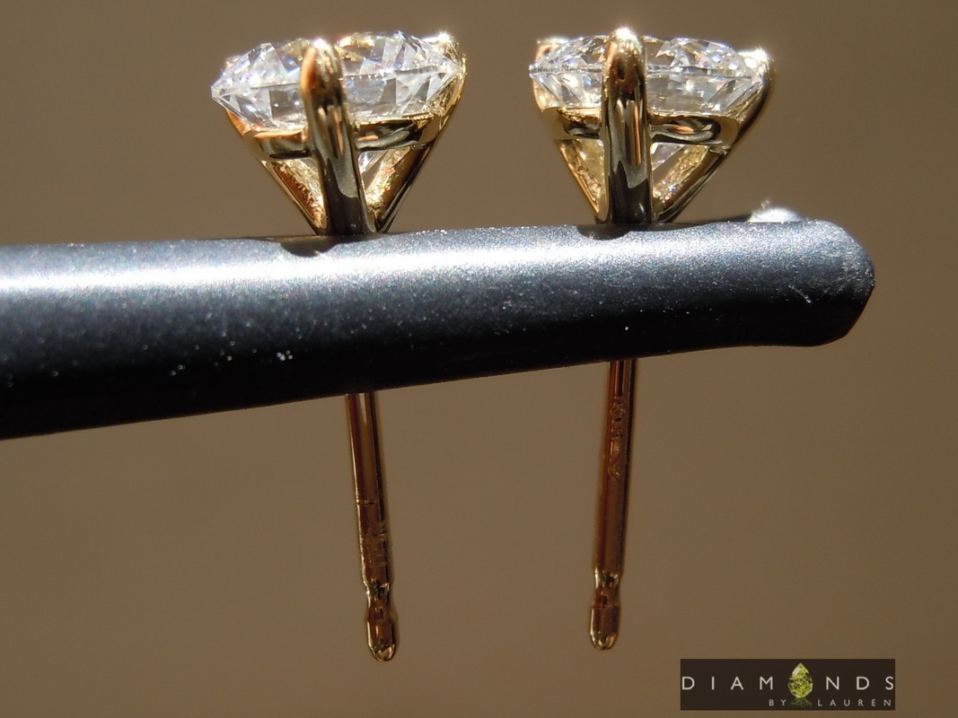 lab diamond earrings