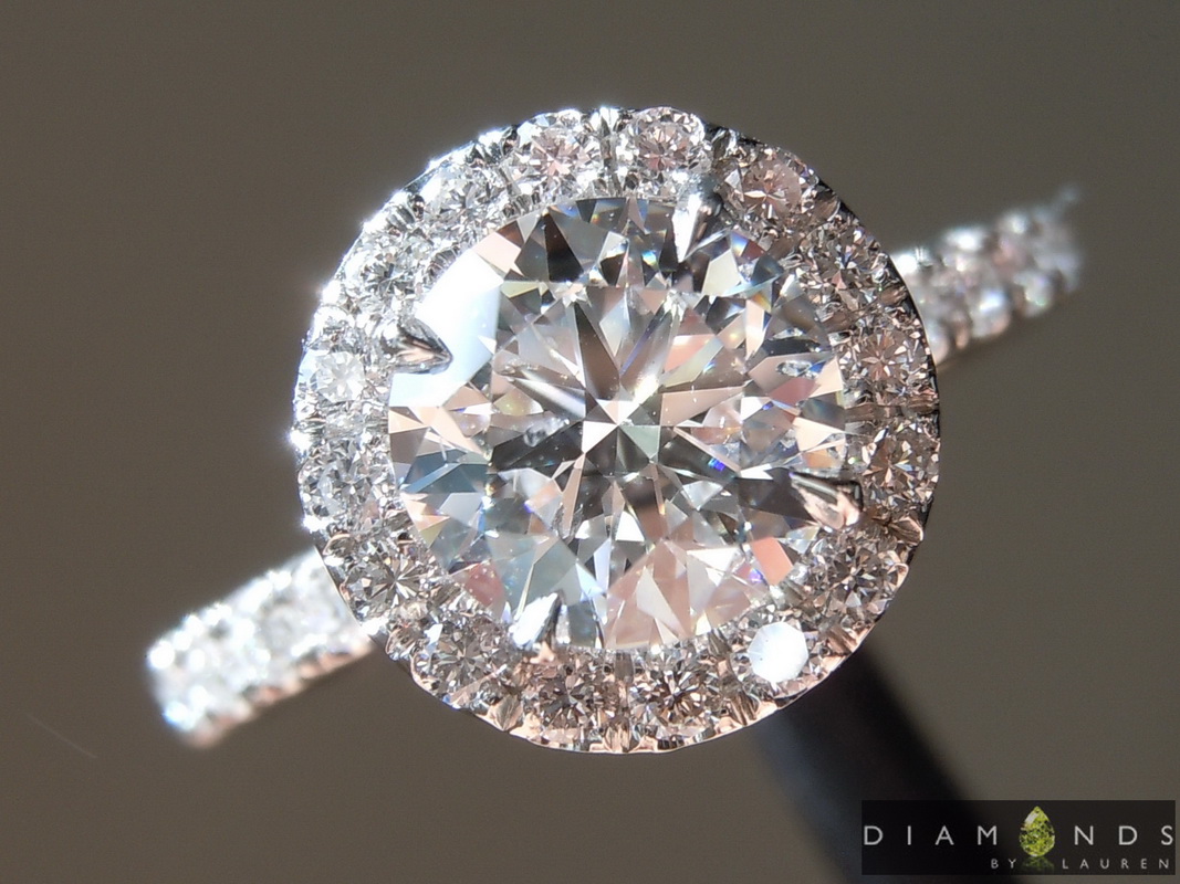 colorless lab grown diamond ring