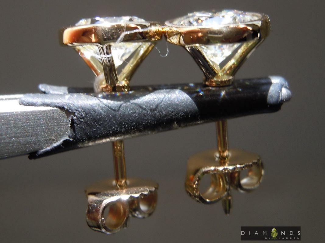 lab diamond earrings